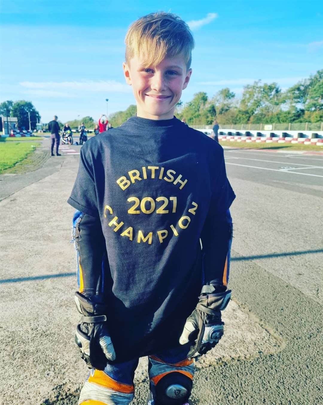 Ethan Sparks, 10, won the Junior Lord of Lydden race