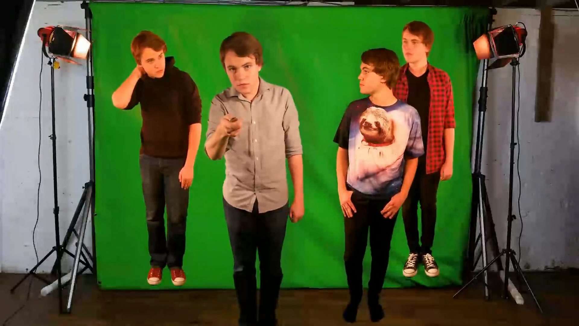 Ben bought a green screen backdrop for £70. SWNS