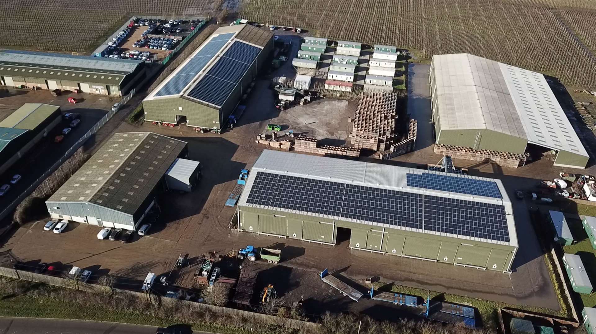 Howt Green Farm in Bobbing near Sittingbourne had solar panels built onto its roof (44350767)