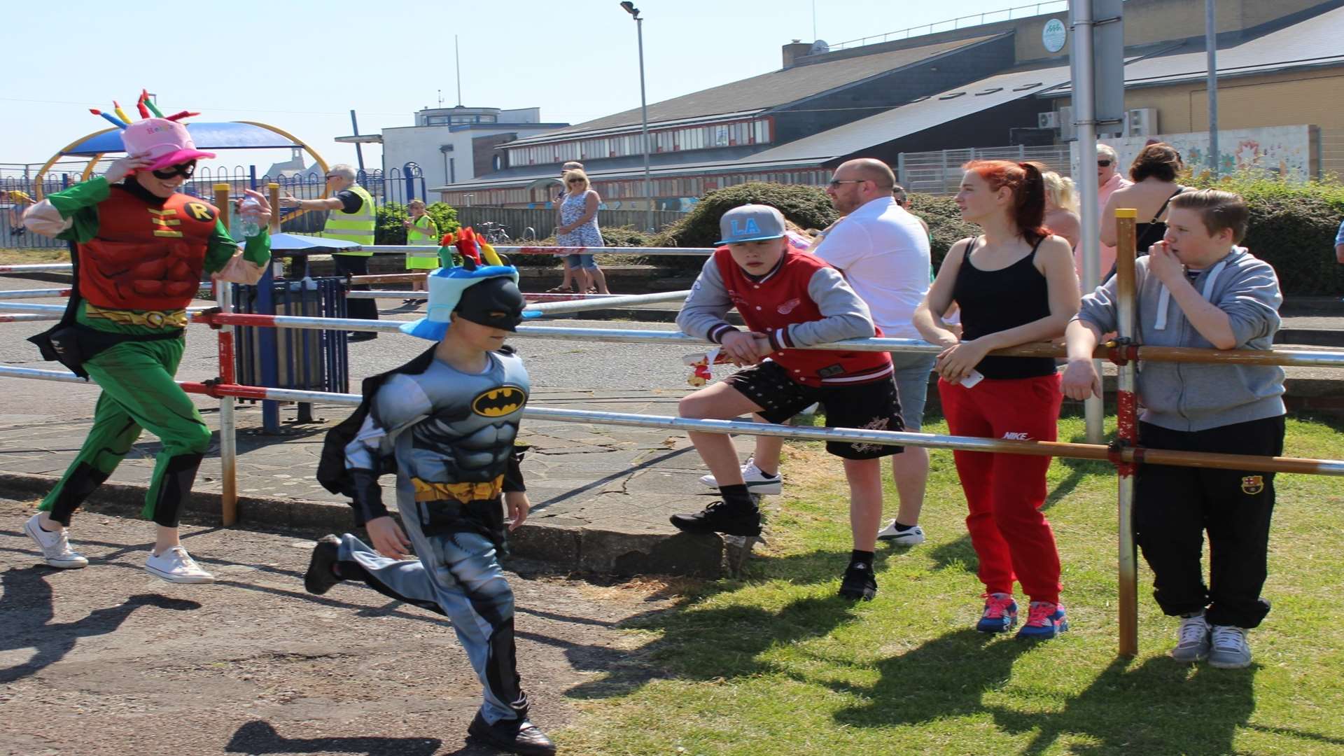 Expect to see super heroes like this arriving at Beachfields, Sheerness