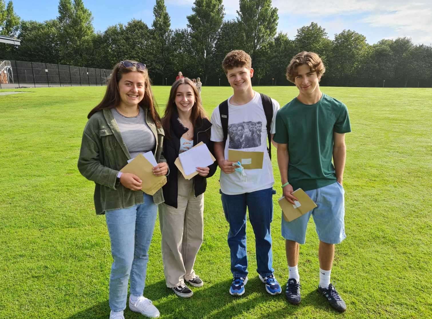 Highworth Grammar School pupils (l-r) Rosie Sweatman, Lizzie Pudney, Ollie Ridgway and Sonny Welch