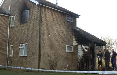 The property where the fire broke out. Picture: GRANT FALVEY