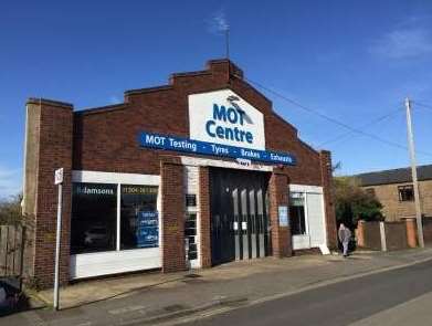 The MOT test centre in West Street has now been demolished