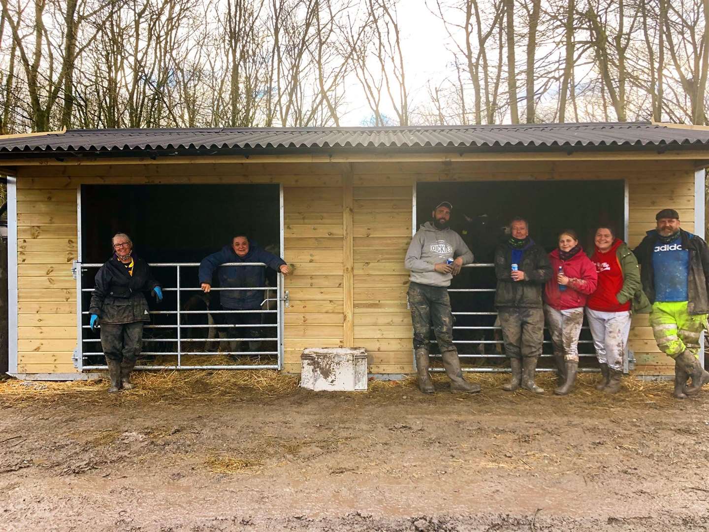 Volunteers helped Happy Pants Ranch animal sanctuary relocate to a new 20-acre site in Iwade Road, Newington - an operation which included moving 350 animals including goats and pigs