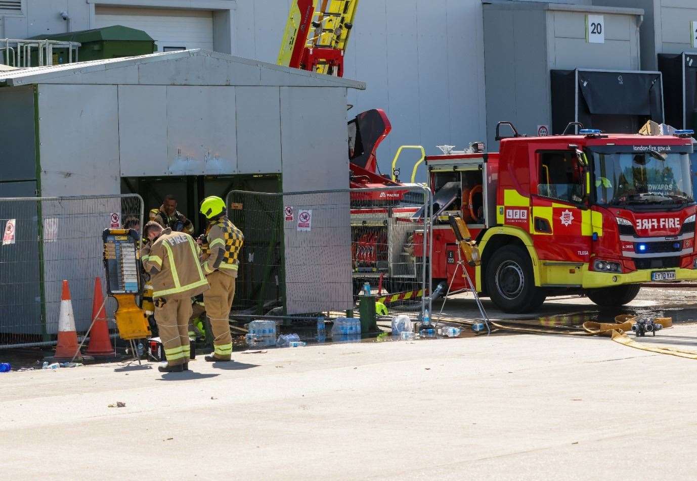 Thousands of orders cancelled as Ocado warehouse fire rages at