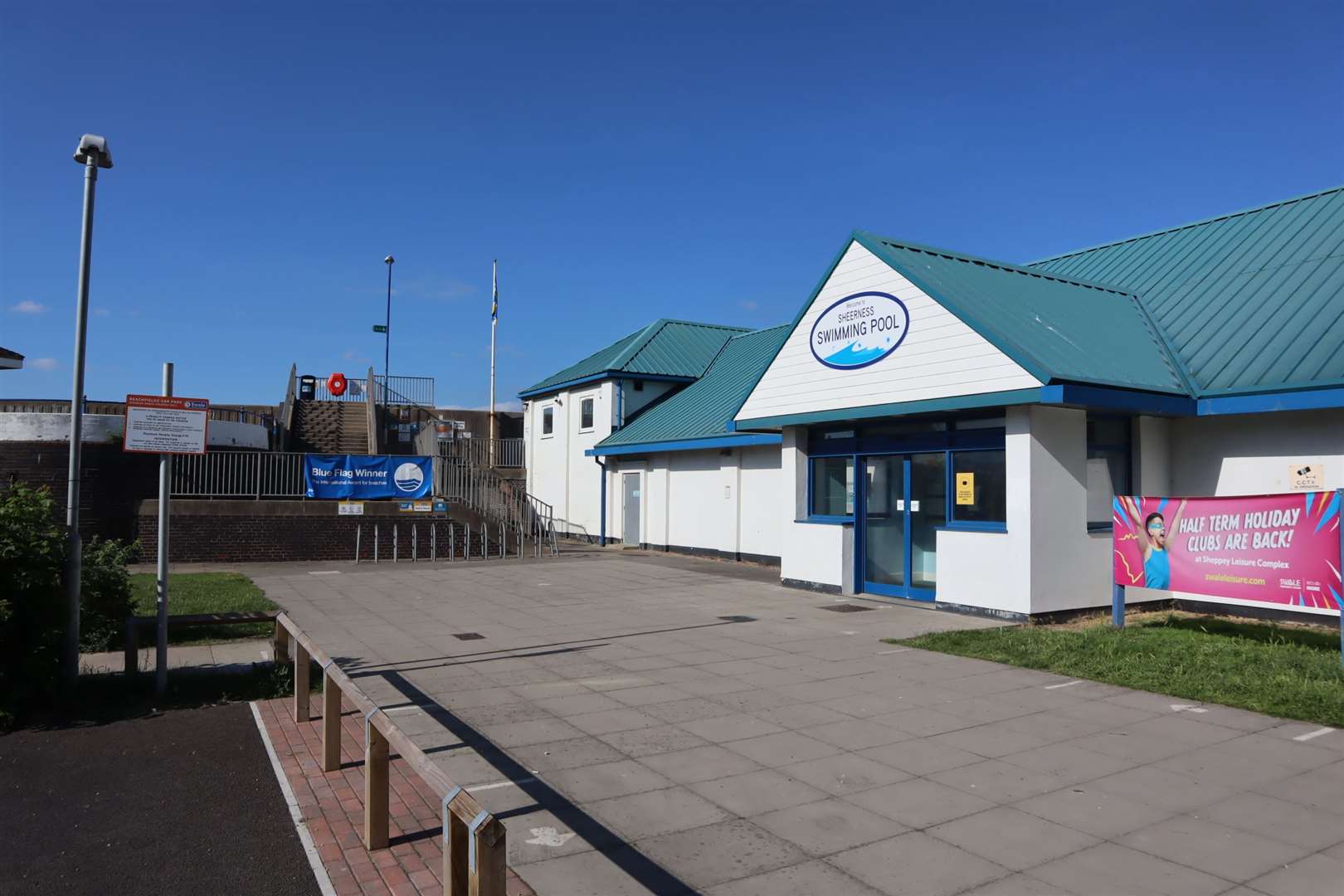 Sheppey Leisure Centre swimming pool on the seafront at Sheerness