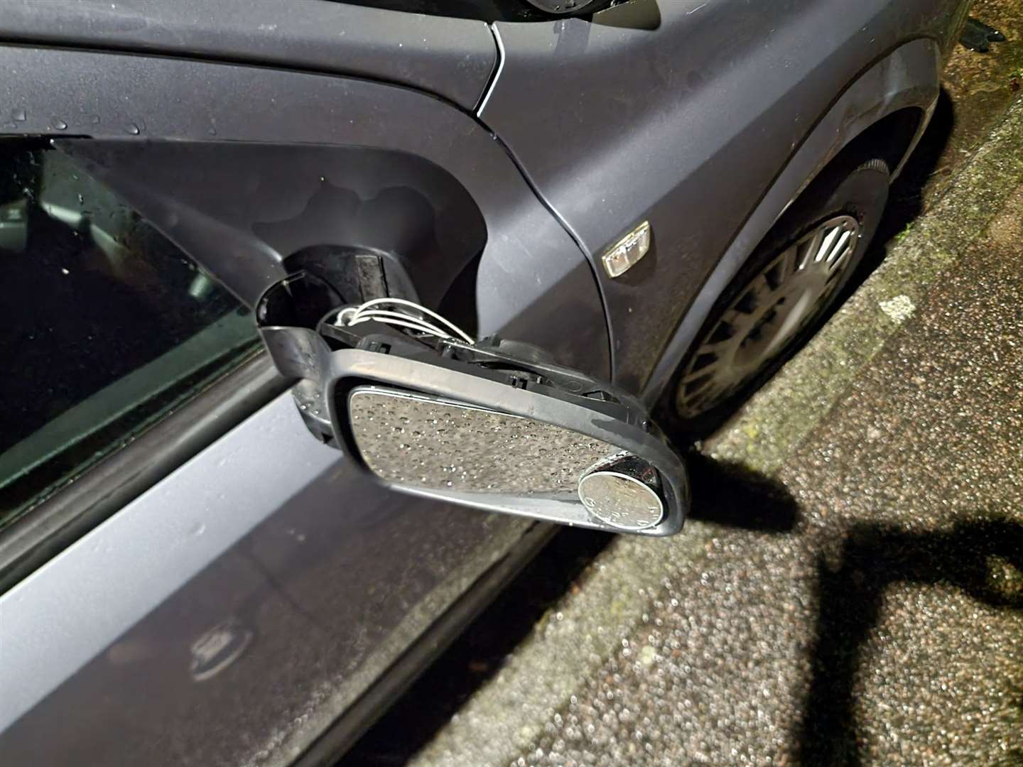 Damage caused to a car in Riverview Park on Halloween