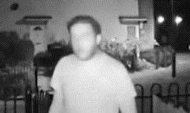 A still from CCTV footage released by Kent Police, after reports of indecent exposure in Snodland Pic: Kent Police
