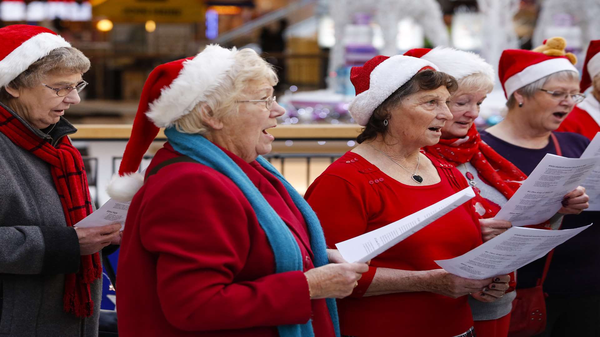 Traditional carols and fun songs were sung. Picture: Martin Apps