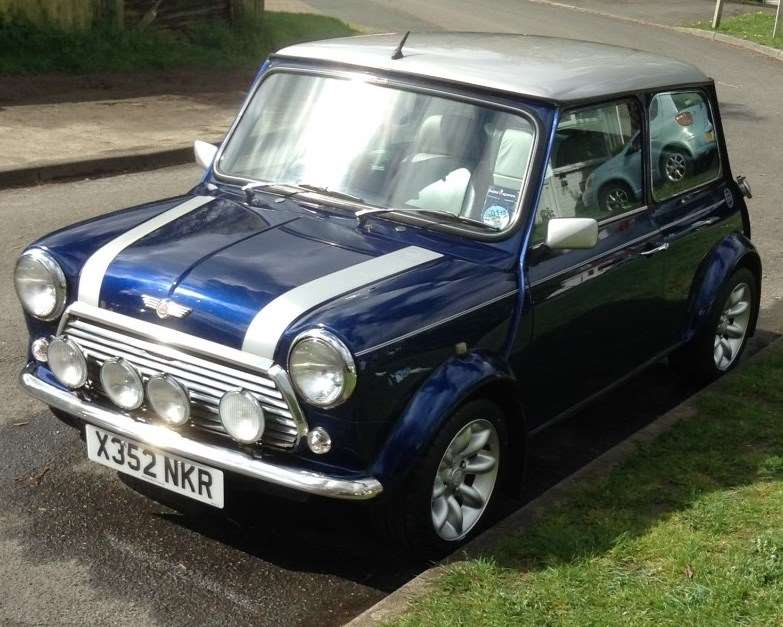 A vintage Mini Cooper was stolen from a driveway in Whitehill Lane, Gravesend