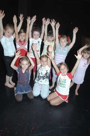 Children who took part in the workshops at the Kings Theartre on Saturday. Picture by Barry Crayford