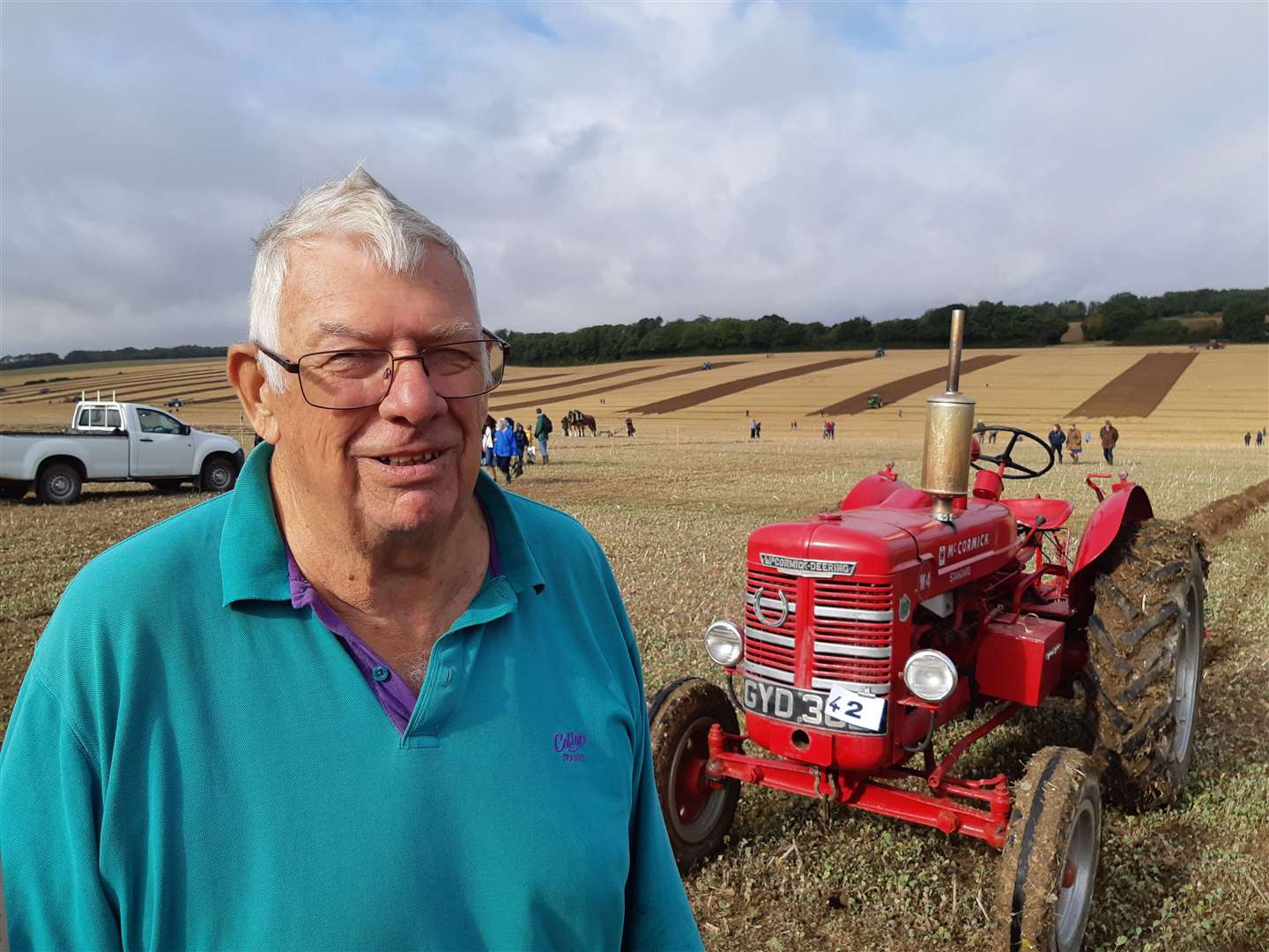 Contestant John McPherson with his 1942 tractor