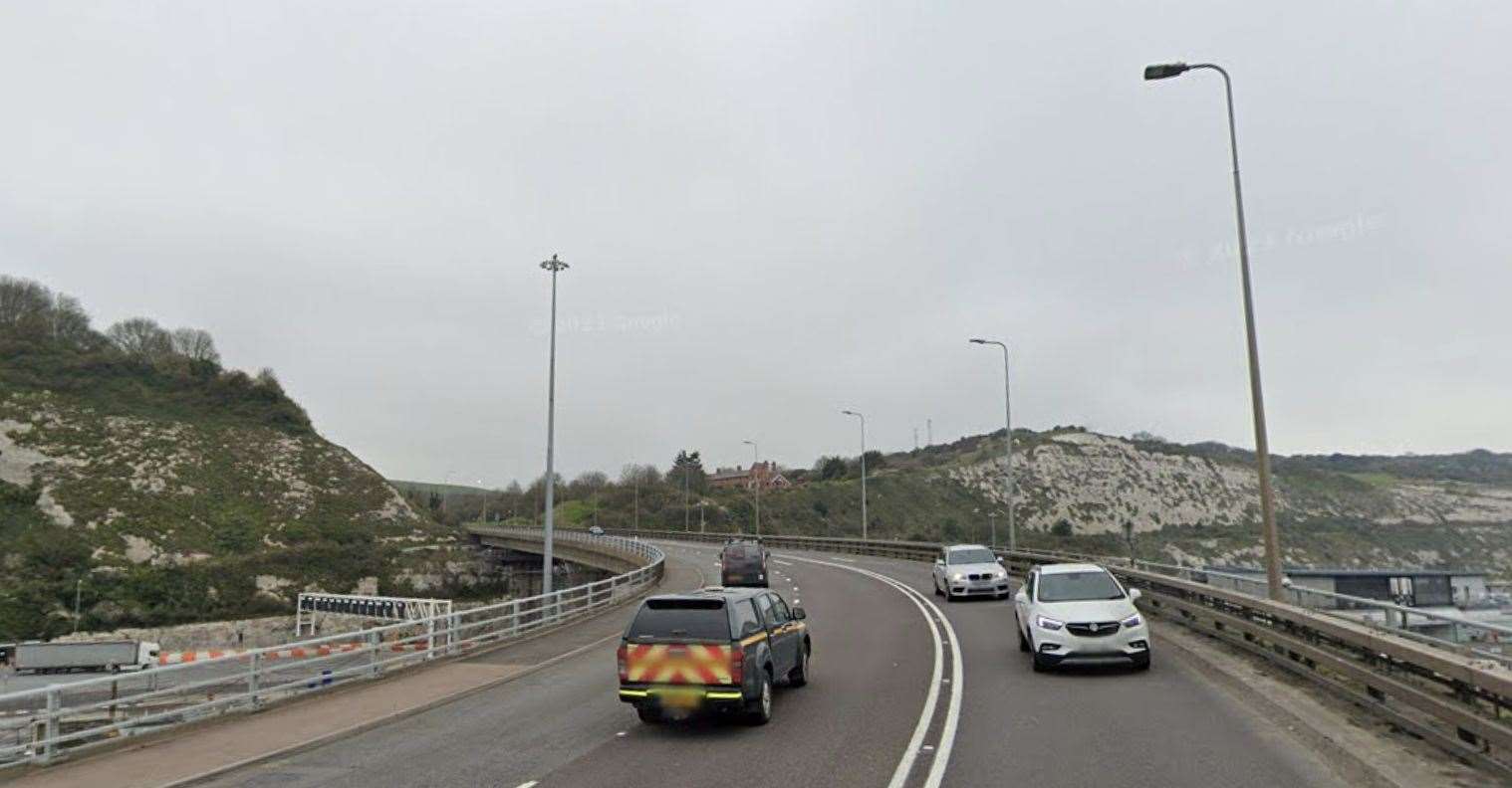 Peter Dowsett was killed in a crash on the A2 Jubilee Way in Dover. Picture: Google