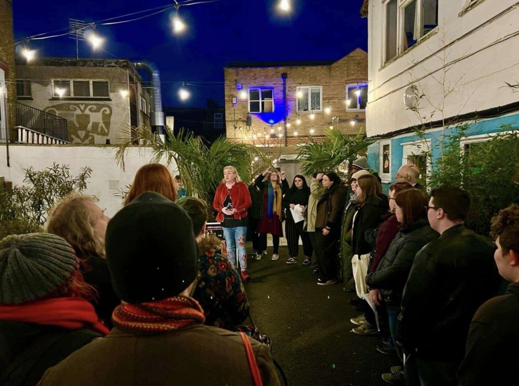 A vigil was held in Chatham to mourn 16-year-old Brianna Ghey, a transgender girl who was stabbed to death in Cheshire. Picture: Shea Coffey (62506457)