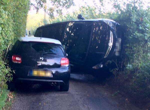 Two cars collided on Holly Hill. Picture: Kent Police