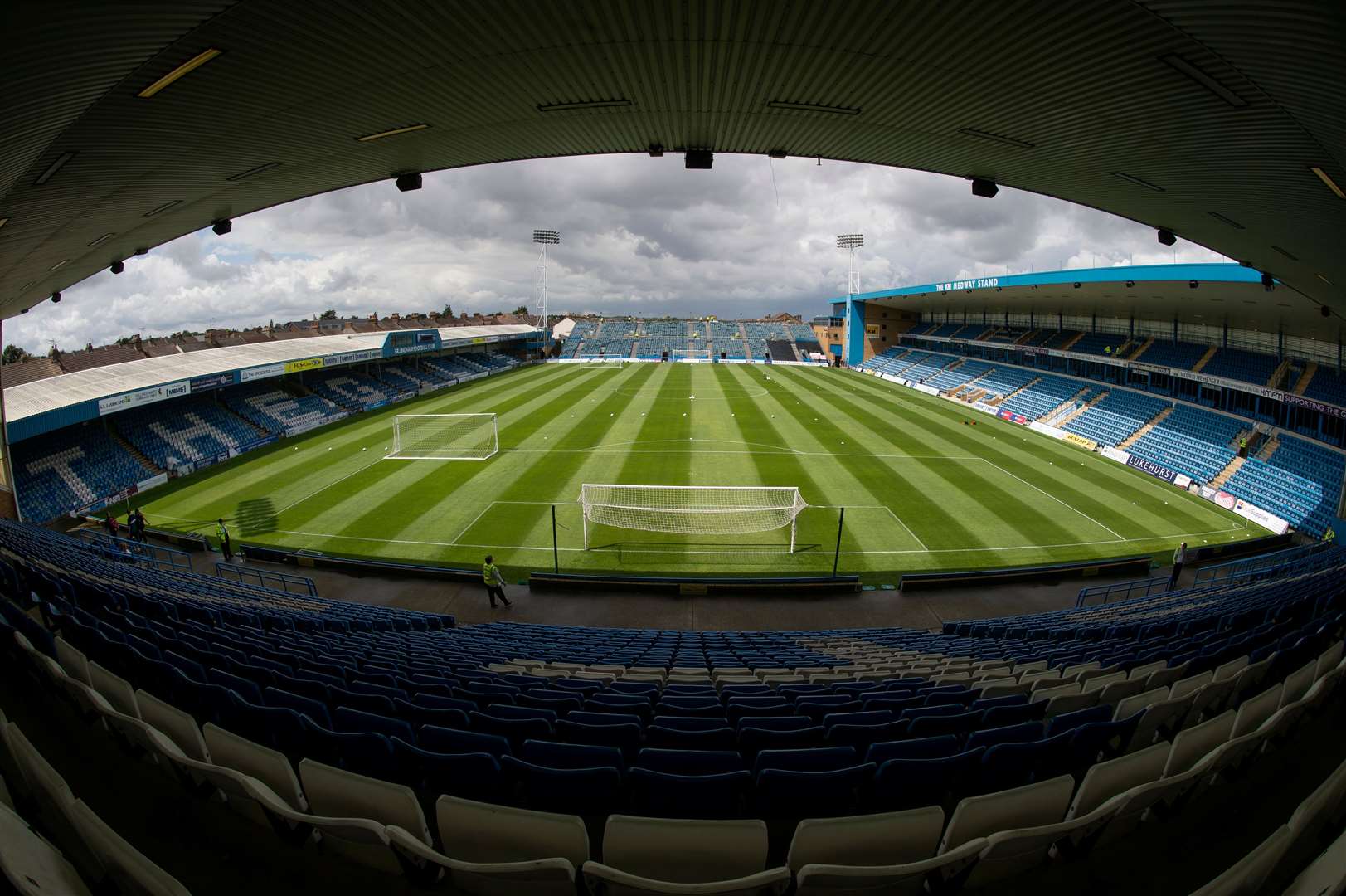 A Gillingham fan was arrested at Priestfield on Saturday and three others ejected
