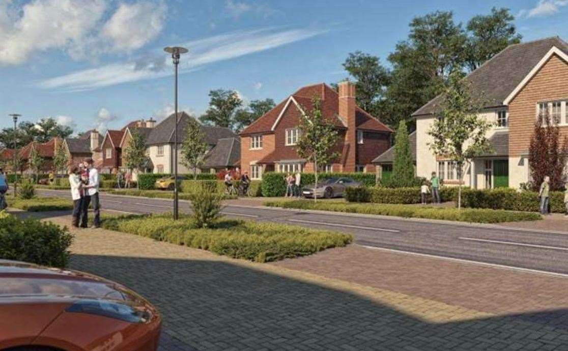 How the development planned at Cockering Farm in Thanington could look. Picture: Quinn Estates
