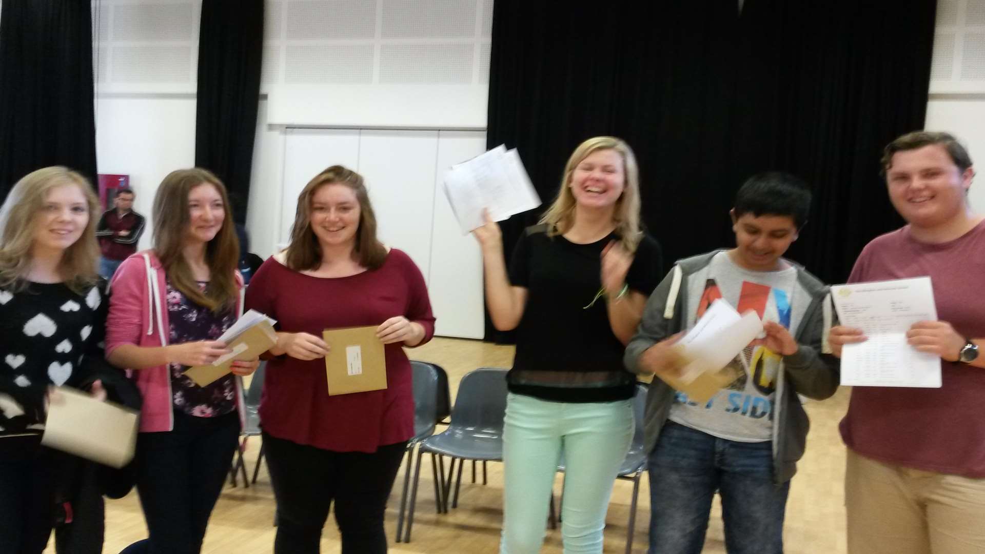 Pupils from The Ellington and Hereson School open their results