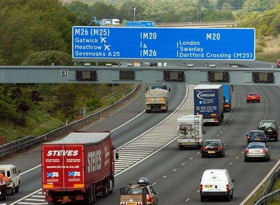 The M26 after an accident. Stock image