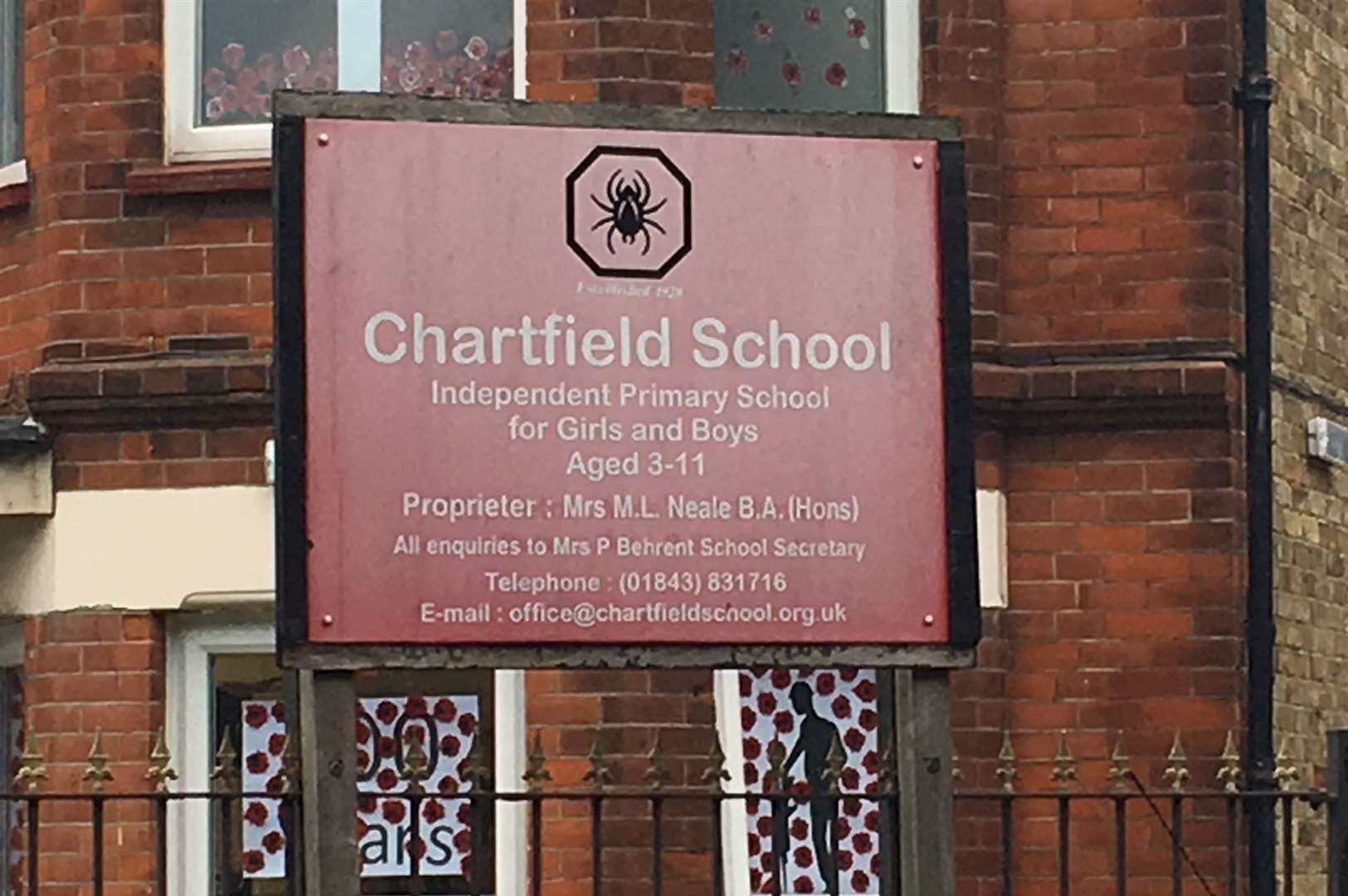 Chartfield School in Westgate-on-Sea has been given a 'requires improvement' rating by Ofsted