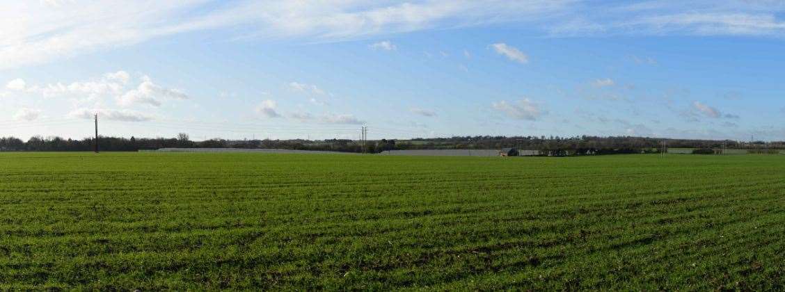 Farmland off Vigo Lane and Wrens Road in Borden could be used for a solar farm. Picture: Wardell Armstrong LLP