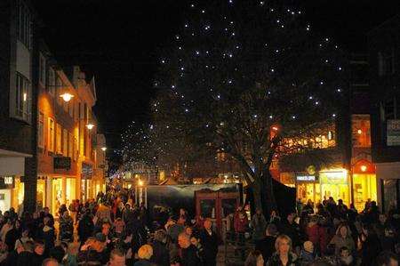 Canterbury's Christmas lights switch-on was a low-key affair