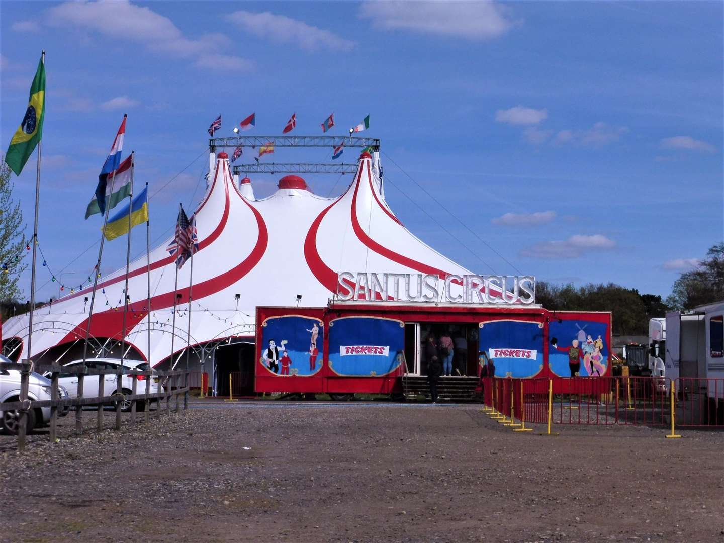 New Big Top for Santus Circus. Picture: Jon Anton