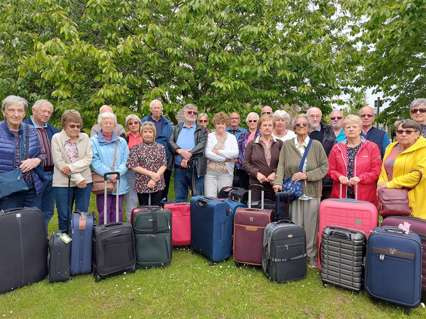 Many of the members of the group that was set to travel to Isle of Man pictured in Blean