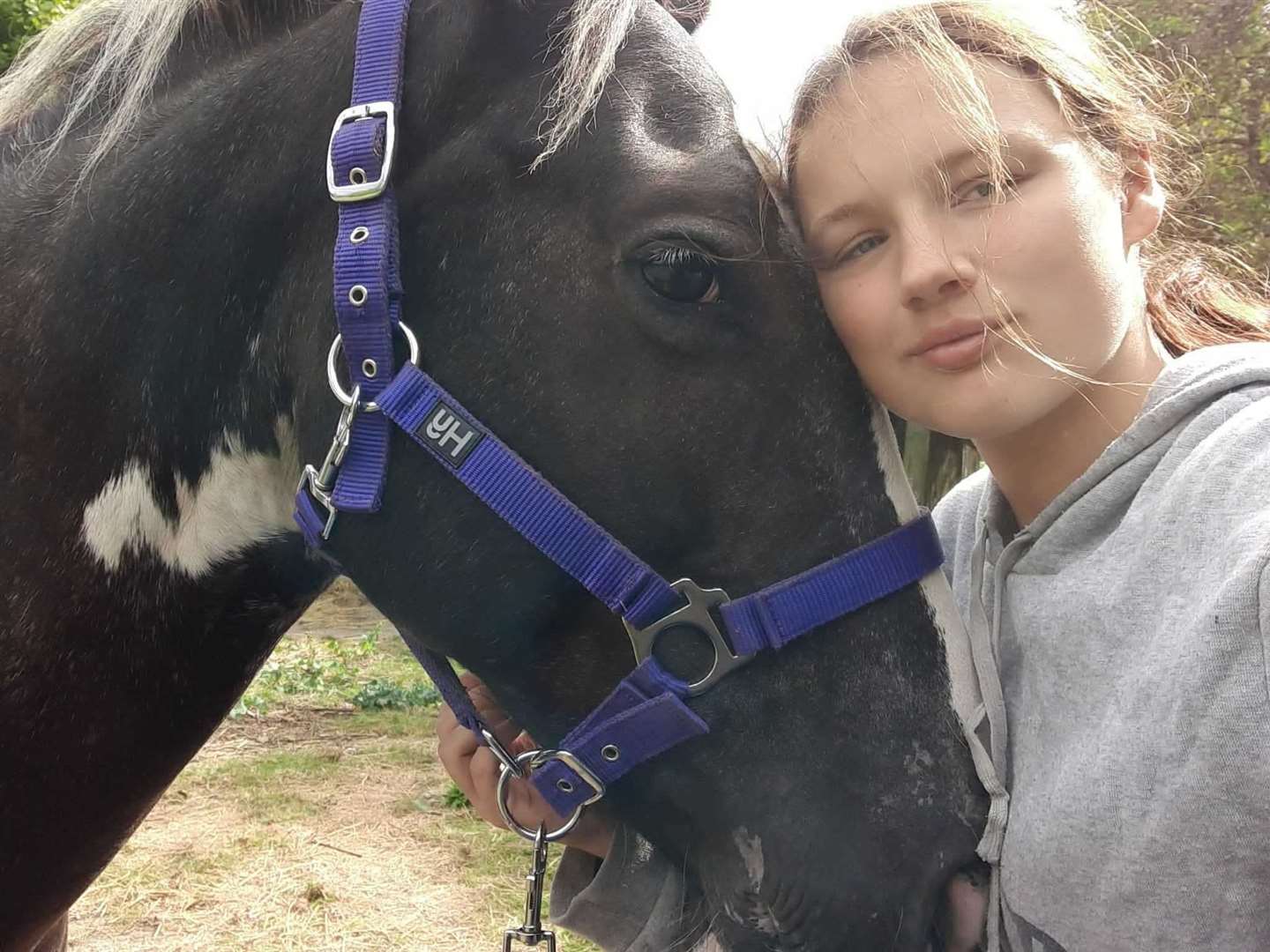 Rosie Buck, 18, and her horse, Fred. Picture: Rosie Buck
