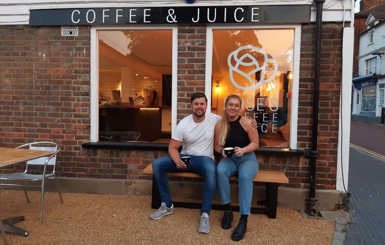 Marcus and sister Hannah run Rose's Coffee and Juice in West Malling
