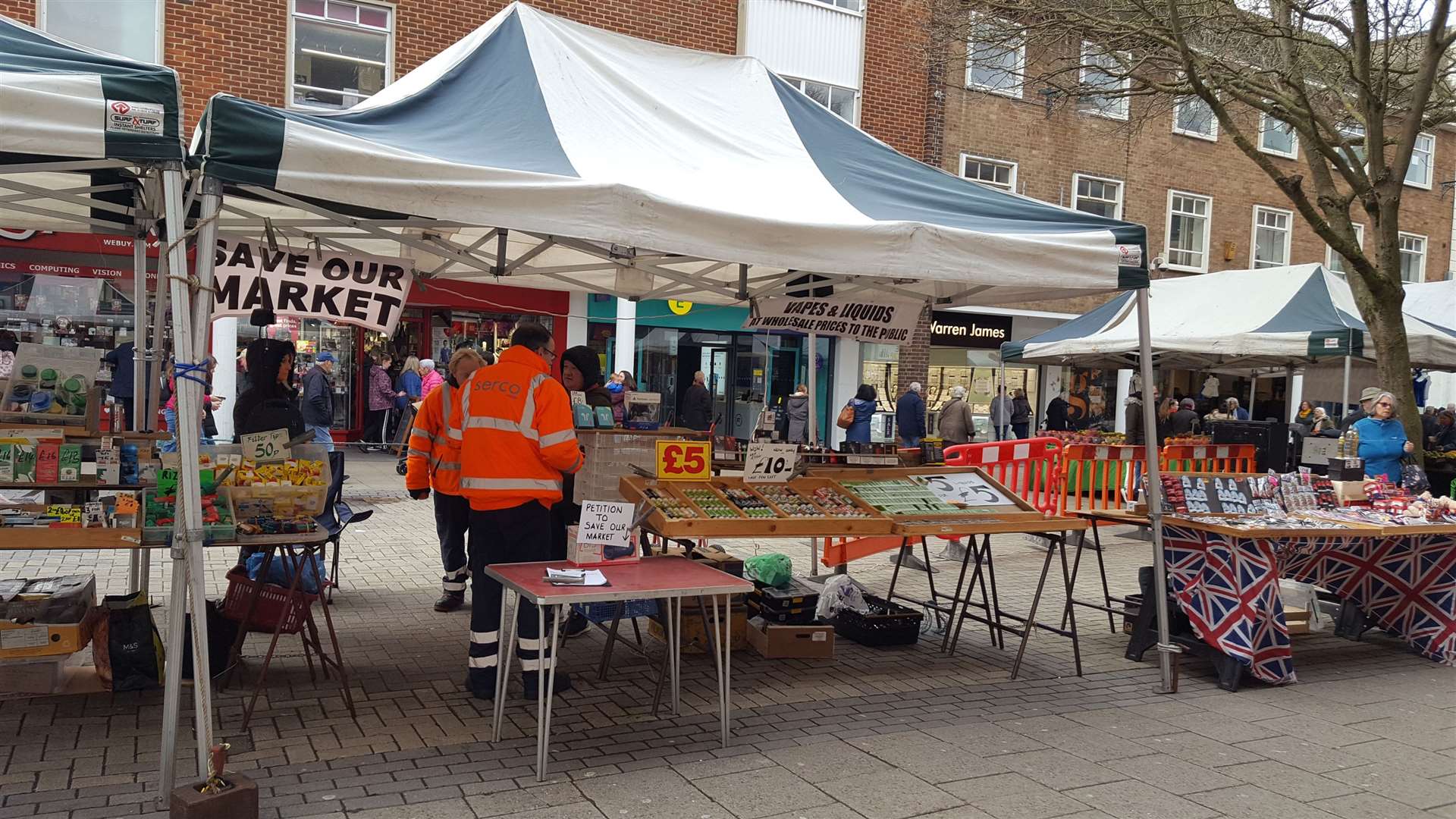 A petition had been launched to save the market in Canterbury city centre