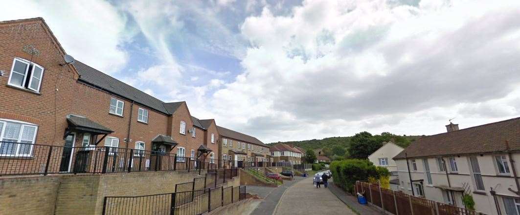 The men were allegedly housed in Dryden Road in Dover. Picture: Google Street View (10918073)