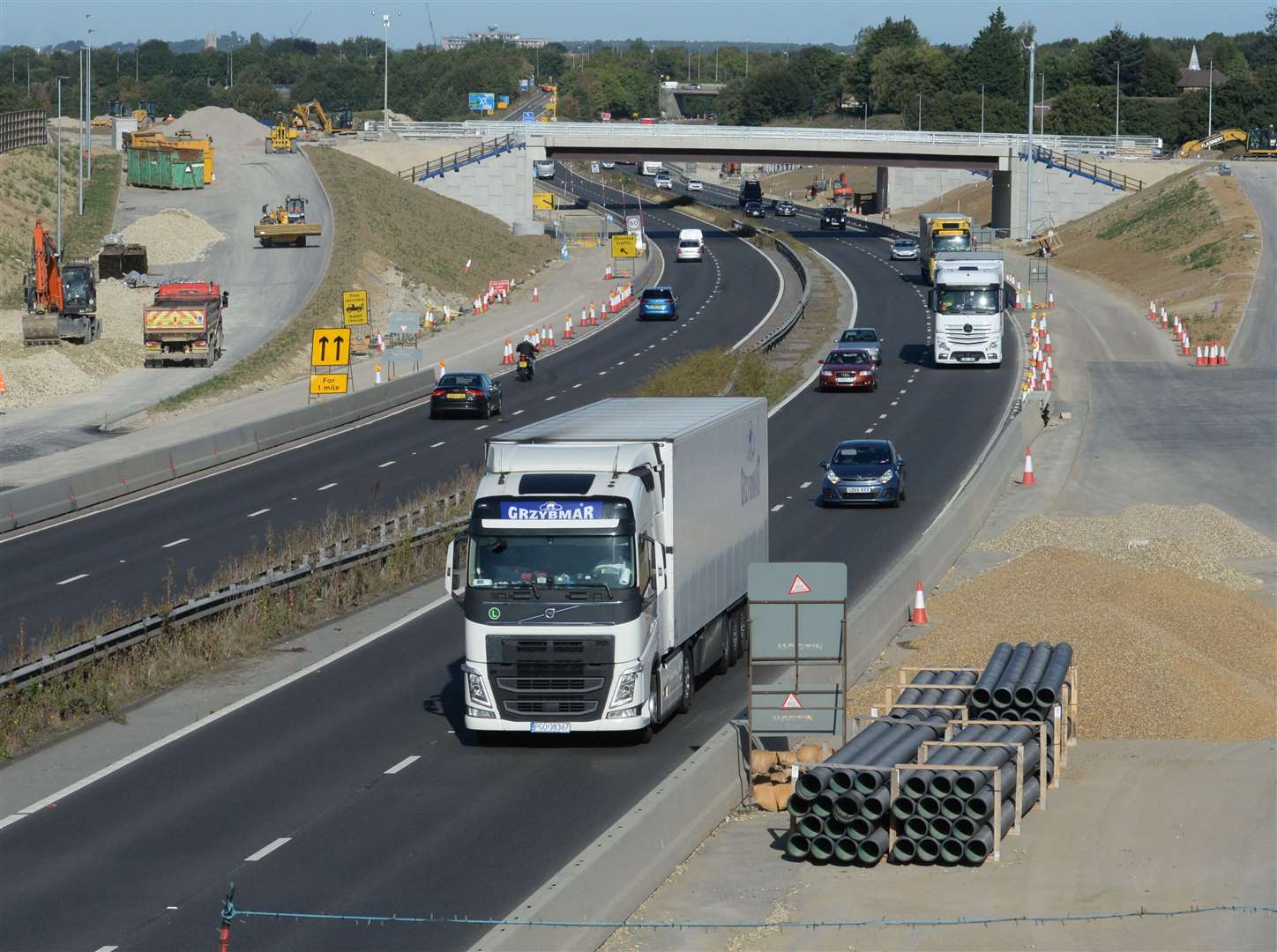 The junction will open to lorries later this month