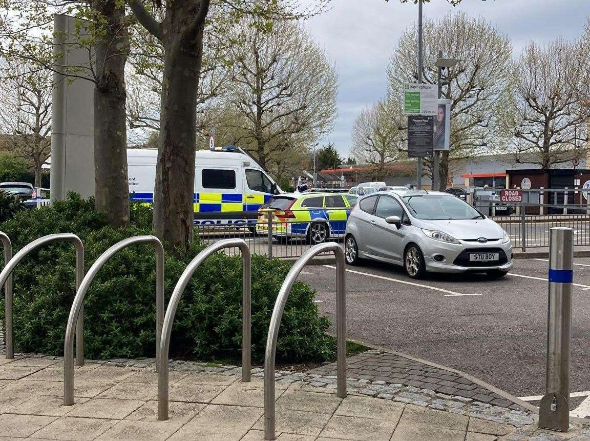 A large police presence has been seen at Prospect Place in Dartford