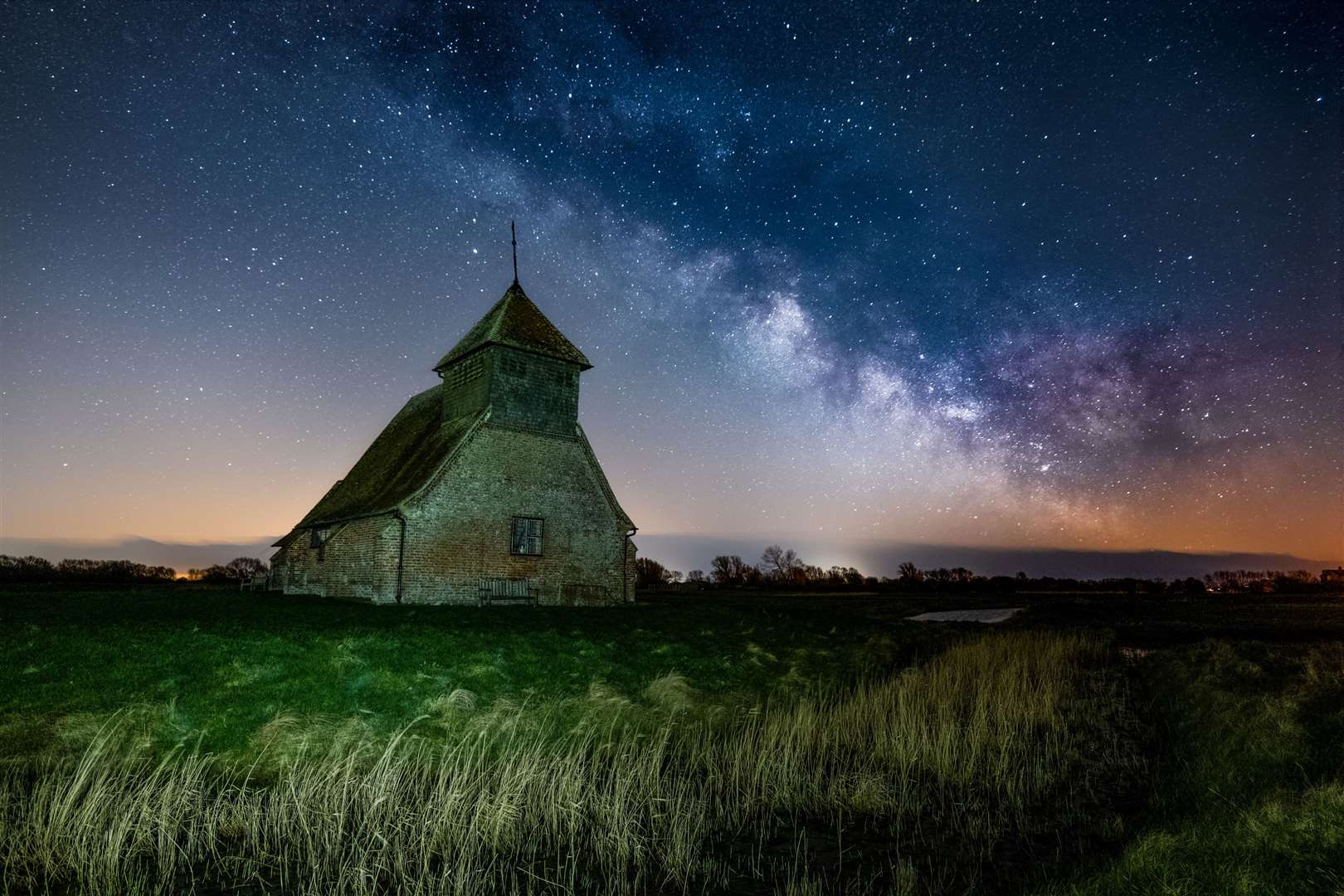 Chris said one of his favourite places in Kent to photograph is the St Thomas Becket Church in Romney Marsh