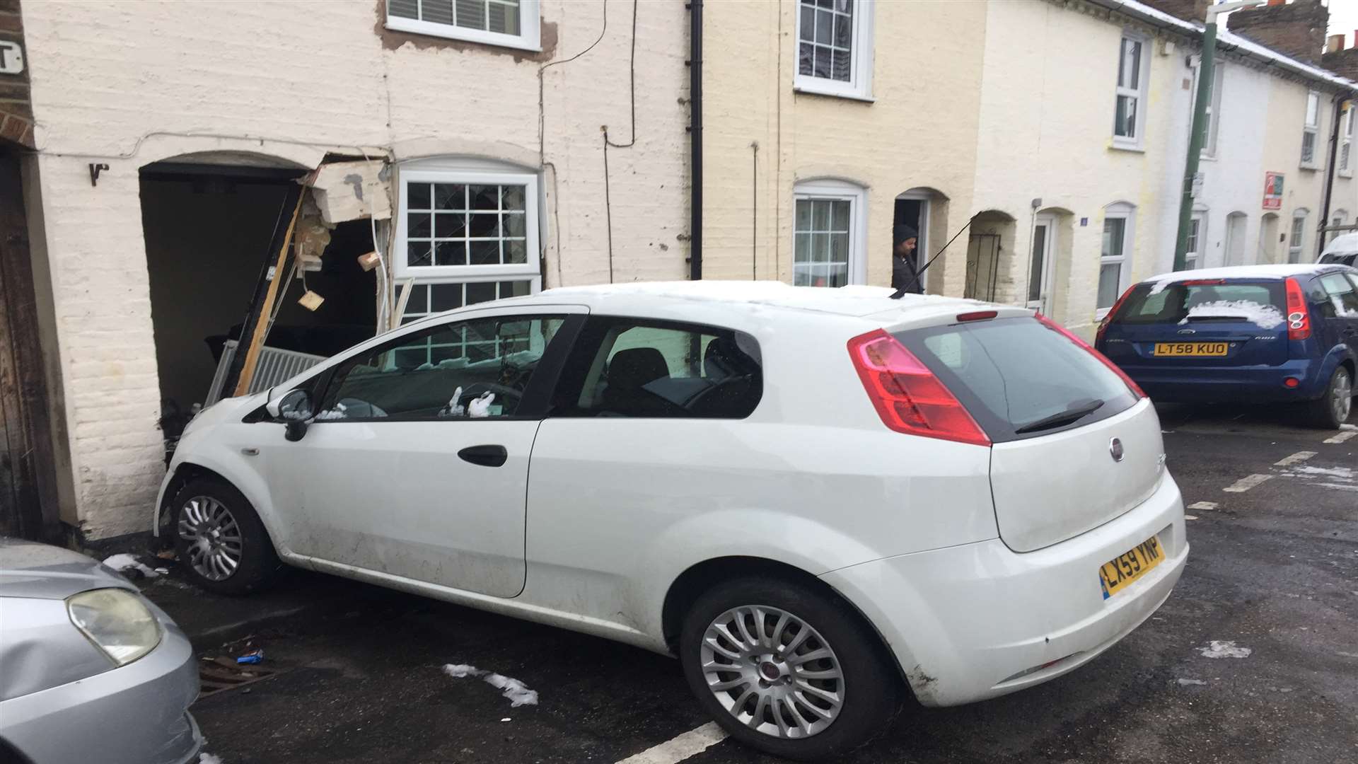 Mr Holloway crashed his car into a house in Lucerne Street, Maidstone.