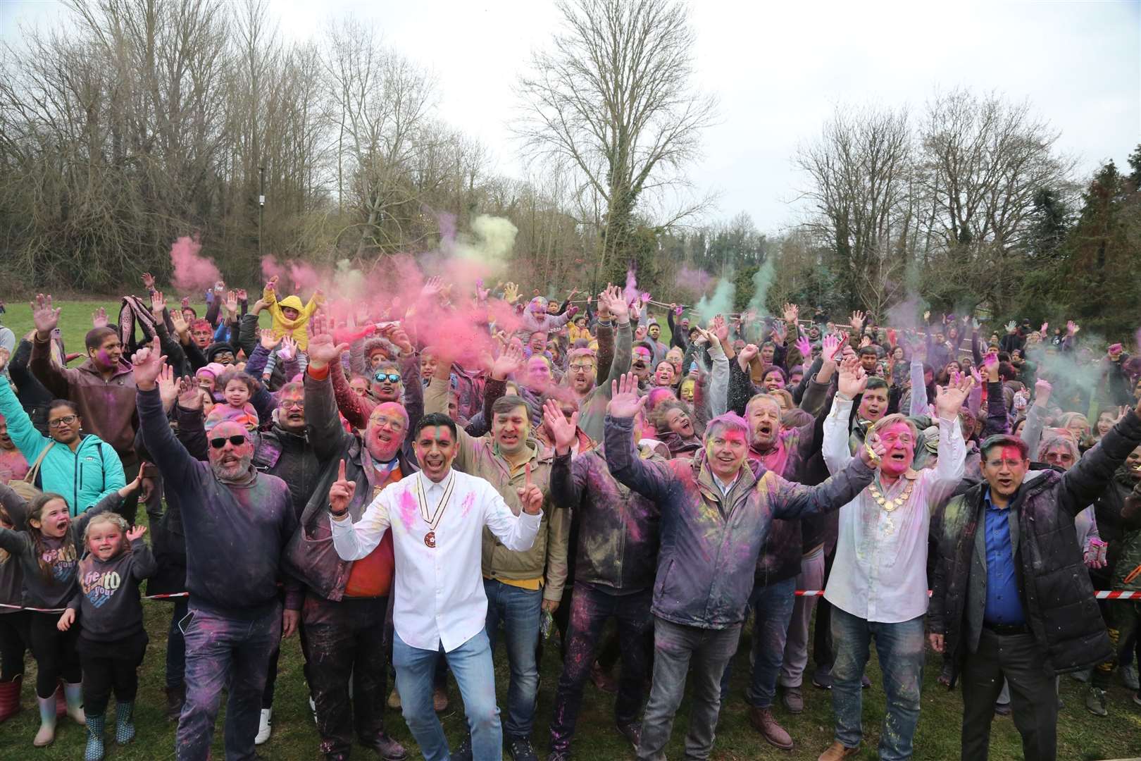 The festival was a riot of colour. Picture: Andy Barnes