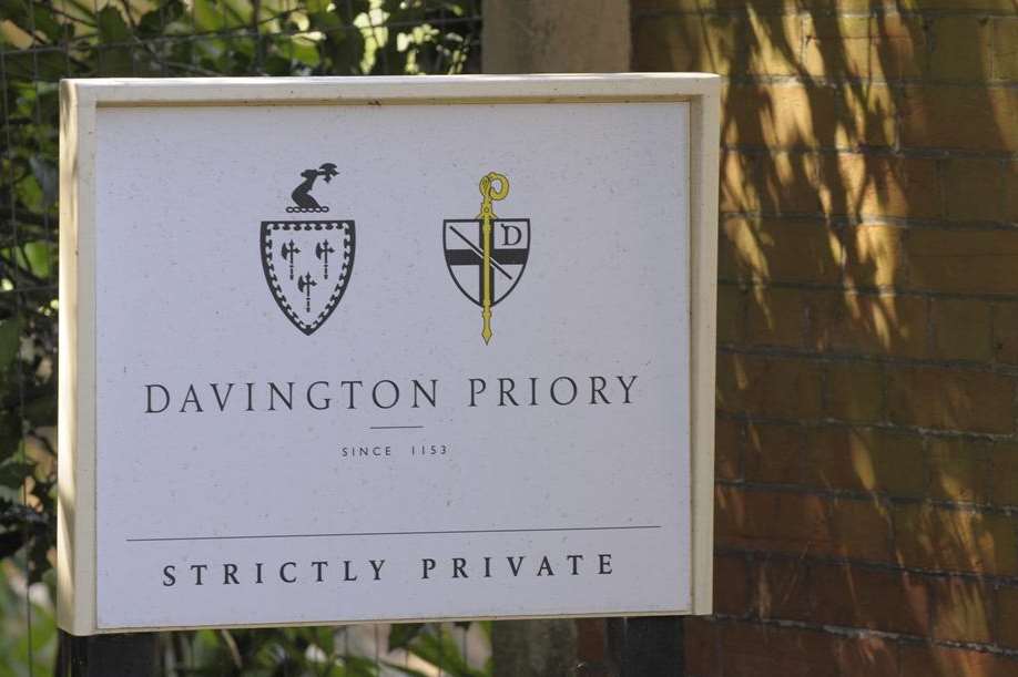 The entrance to Davington Priory, where Sir Bob Geldof lives