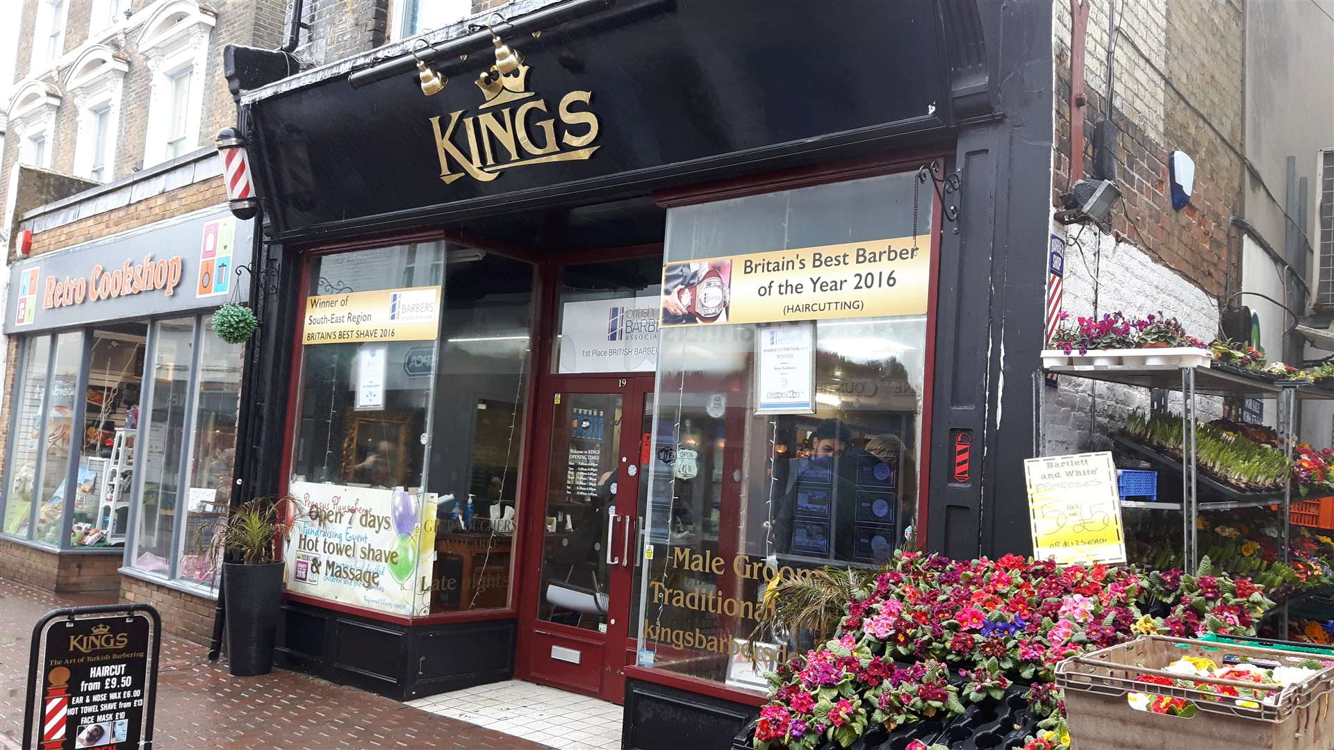 Kings barbers in Deal High Street is donating 100% of today's takings to Pegasus Playscheme (1302969)