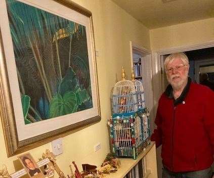 Richard Cooper is on a mission to ensure his late wife's artwork is not forgotten