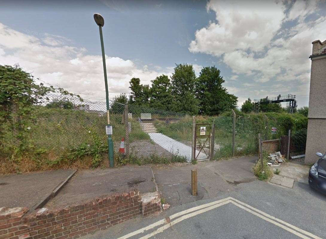 The victim reported the incident in the The Hallow Way alleyway, near Dartford town centre. Photo: Google Earth