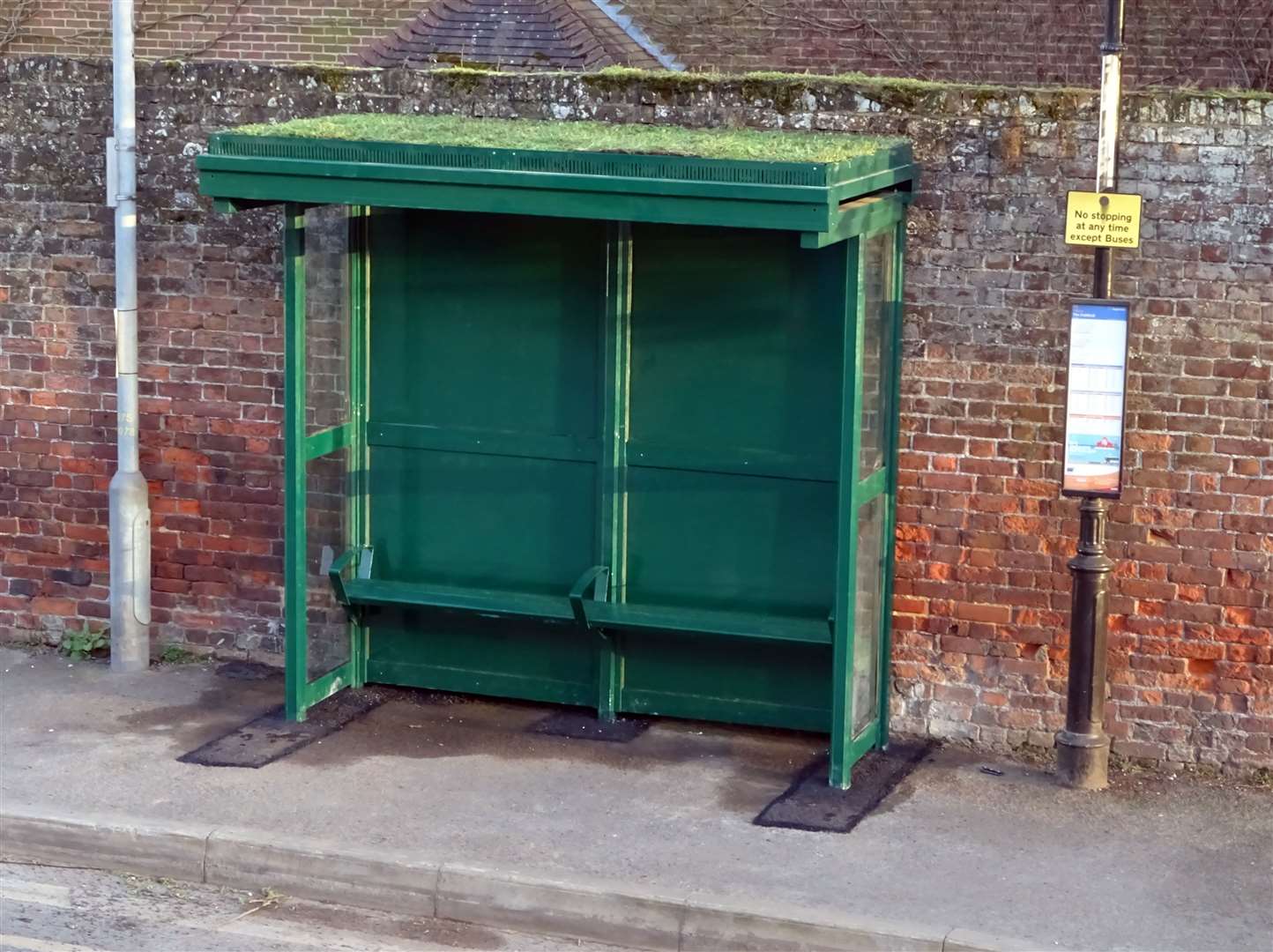 The new bee-friendly bus shelter in Wingham. Picture: Wingham Parish Council