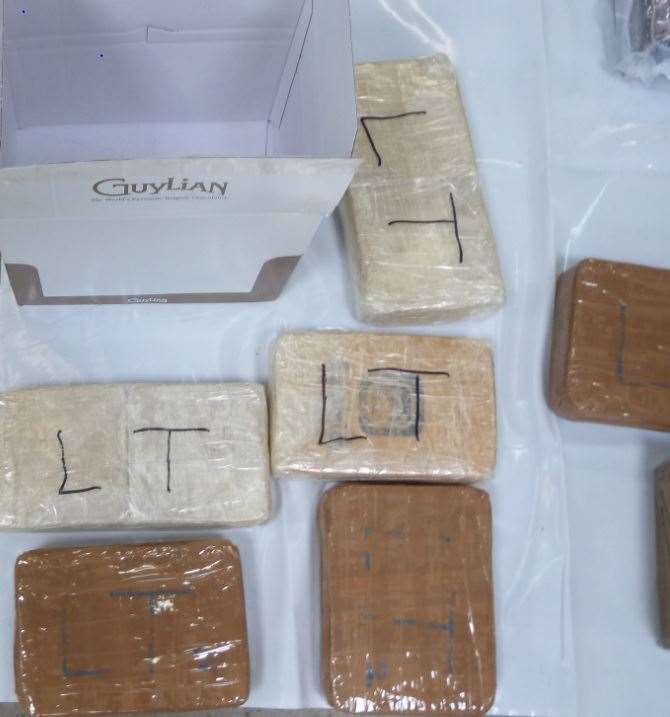 Some £6m worth of drugs had been smuggled in chocolate pallets