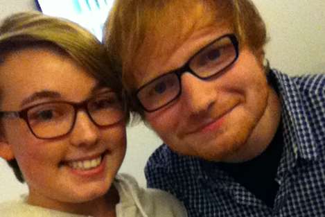 Rachel Ward met Ed Sheeran at the O2