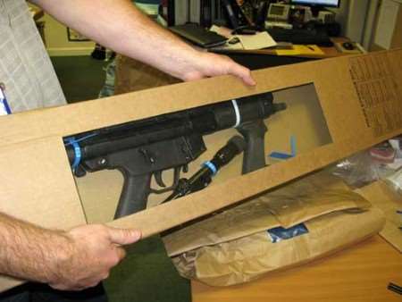 The machine gun has been sent for forensic testing