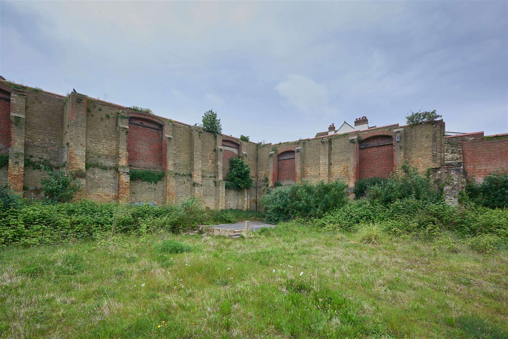 Land at the former Folkestone gas works site is currently