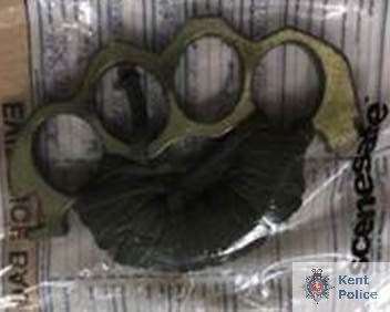 The weapon was found along with drugs suspected to be cocaine