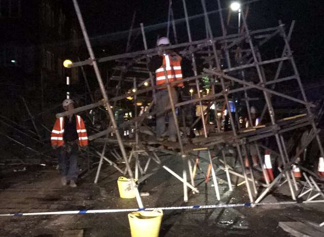 It's not known what damage, if any, was caused. Picture: Kent Police Gravesham