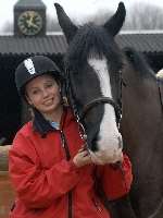 BRIGHT FUTURE: Jodie Bryan and her horse Jim. Picture: BARRY DUFFIELD