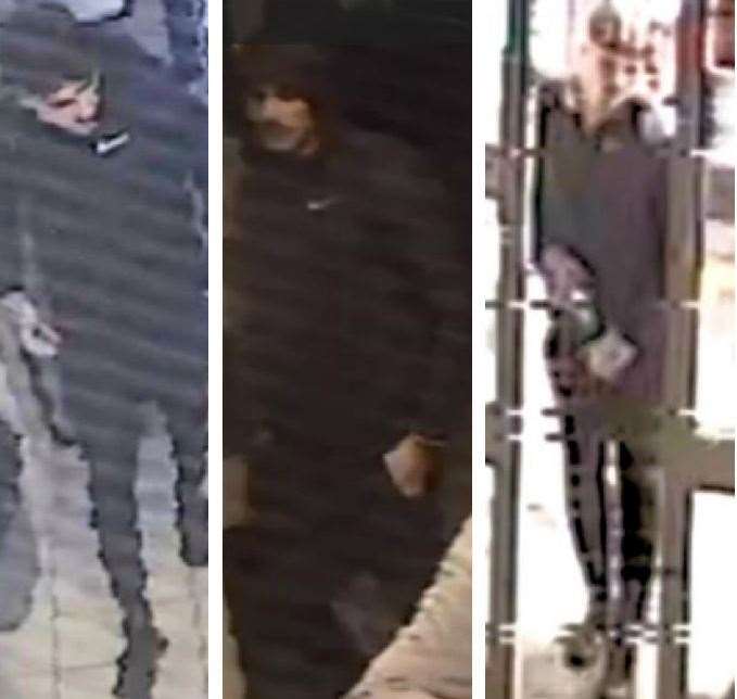 Police believe these three people may have important information related to the car theft Picture: Kent Police